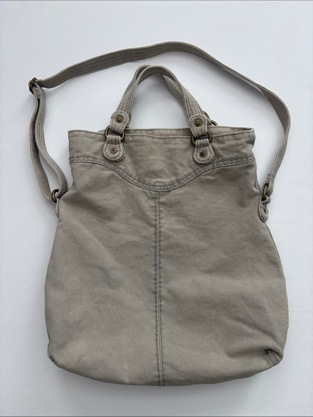 Vintage Old Navy Canvas Shoulder Crossbody Bag 2009 Utility Style - Picture 12 of 12